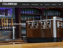 Tablet Screenshot of coldbreakbrewing.com